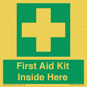 First Aid Kit Inside Here